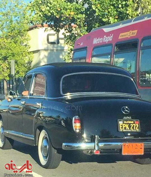 عکس: تاکسی با پلاک اصفهان در کالیفرنیا!