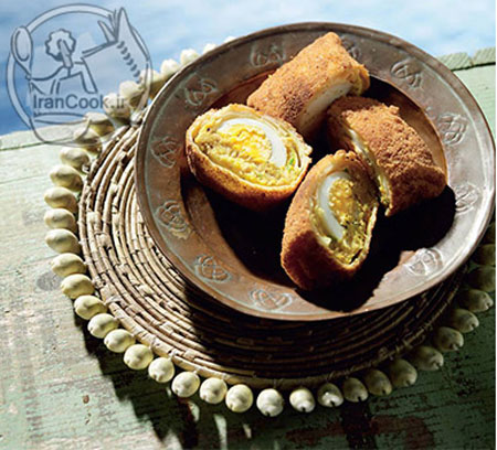 طرز تهیه رولت تن ماهی و تخم مرغِ سریلانکایی