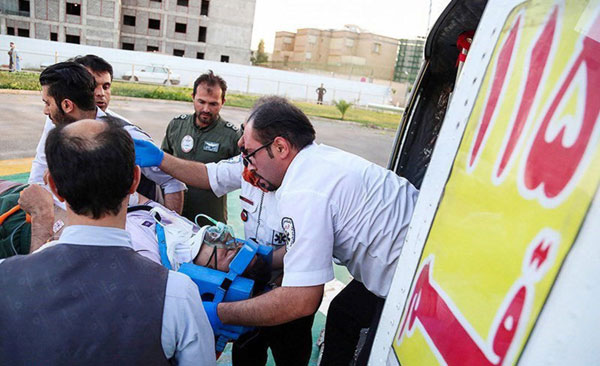 عملیات نجات سرنشین پاراگلایدر سقوط کرده