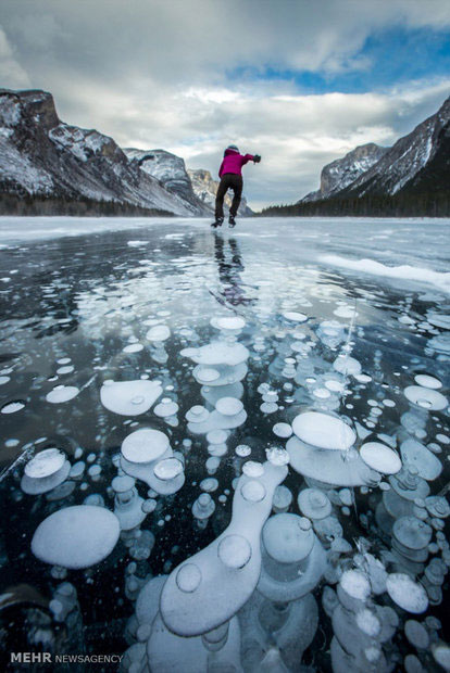 حباب های یخی طبیعی +عکس