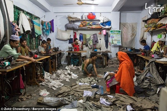 تصاویر تکان دهنده از کارگاه‌های تولید پوشاک بنگلادش