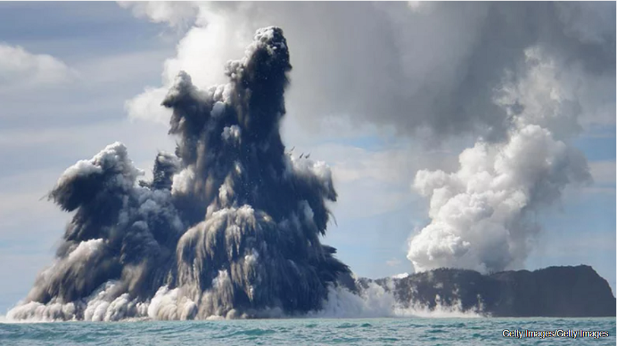 تصاویر خیره‌کننده ناسا از فوران آتشفشان تونگا 