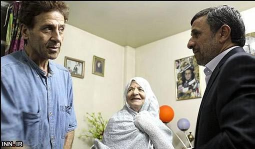 تصاویر: عیادت احمدی نژاد از ابوالفضل پورعرب