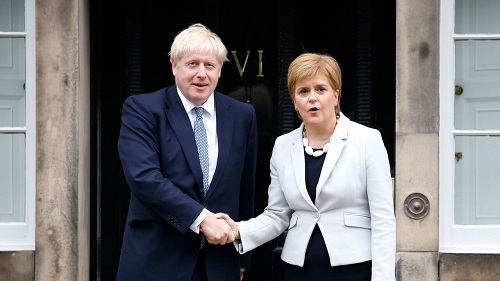 مخالفت جانسون با همه‌پرسی استقلالِ اسکاتلند
