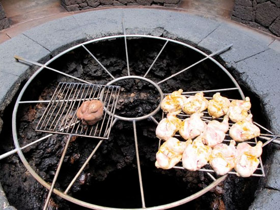 رستورانی که با گرمای آتشفشان غذا می پزد