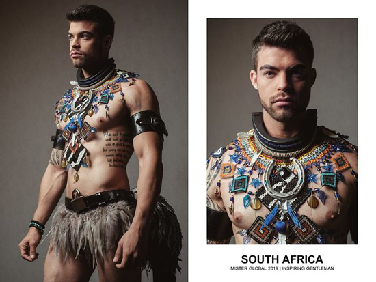 تصاویر جالب لباس ملی مردان در رویداد «آقای جهانی»