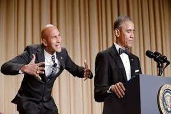 نمایش کمدی هنگام سخنرانی اوباما +عکس