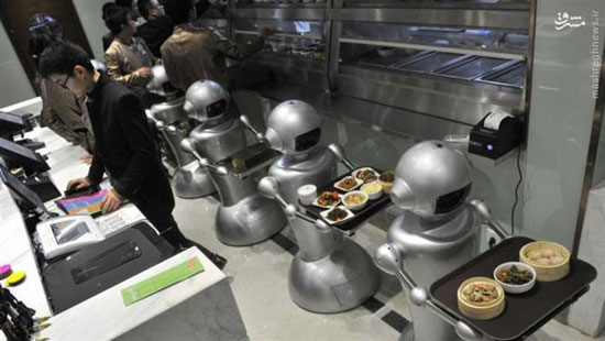 ربات‌های پیشخدمت در رستوران‌های چین