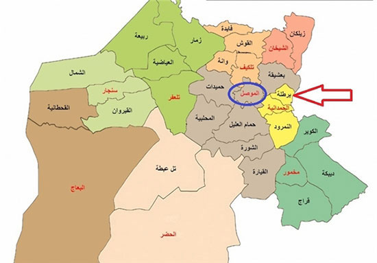 «برطله» در شرق موصل آزاد شد