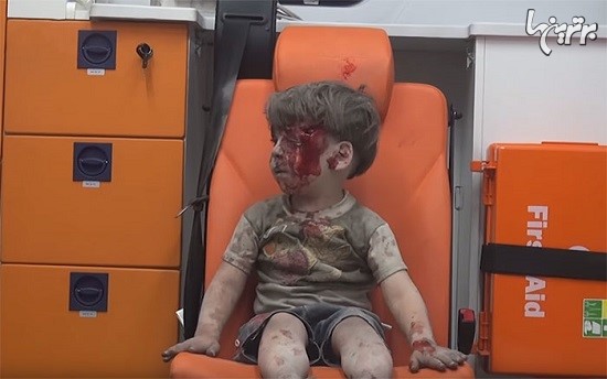 تصویر دلخراش پسر وحشت زده سوری