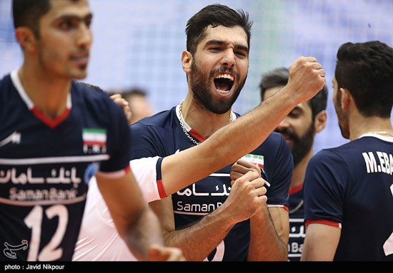 عکس: پیروزی تیم والیبال ایران مقابل آمریکا