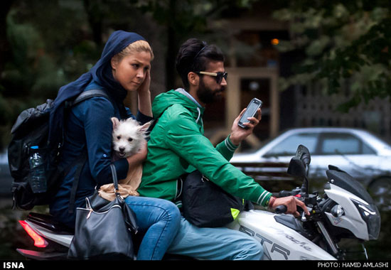 عکس: زندگی روی دو چرخ در تهران