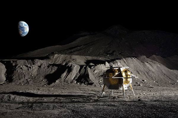 نصب اولین کتابخانه ویکی پدیا در کره ماه