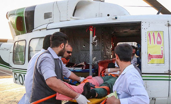 عملیات نجات سرنشین پاراگلایدر سقوط کرده