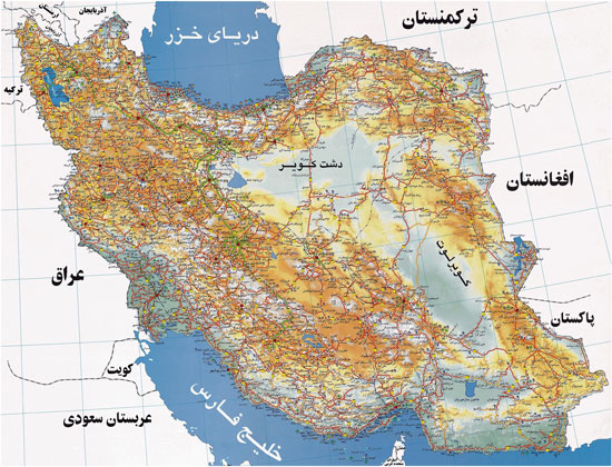دانلود جدیدترین نقشه راه‌ های ایران