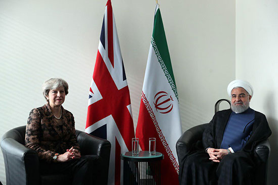 دیدار دکتر روحانی با نخست وزیر انگلیس