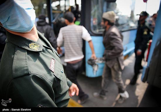 عکس: جمع‌ آوری معتادان شمال تهران