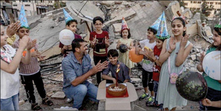 جشن تولد و امید در غزه