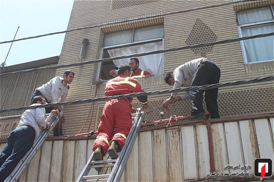 سقوط زن ۳۸ ساله از طبقه چهارم یک ساختمان