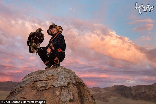شکار عشایر قزاق بااستفاده از عقاب