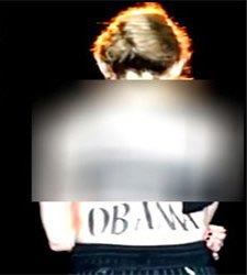 تبلیغ جنسی مدونا برای باراک اوباما +عکس