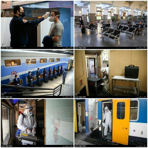 راه‌آهن تهران در روزهای شیوع کرونا