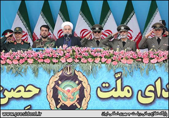 روحانی در مراسم بزرگداشت روز ارتش
