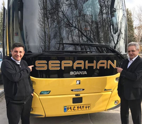 رونمایی از اتوبوس جدید باشگاه سپاهان