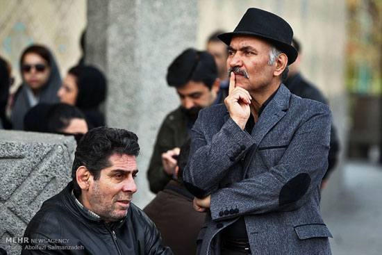 عکس: چهره‌‌ها در تشییع پیکر مجید بهرامی