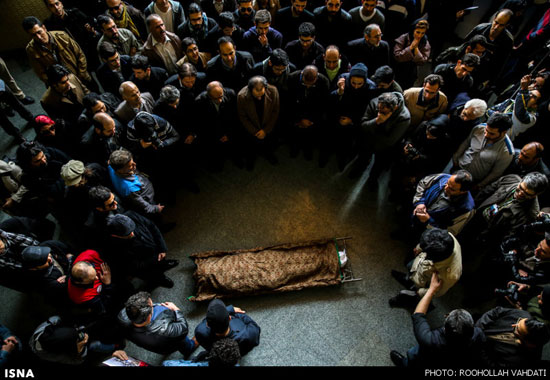 عکس: چهره‌‌ها در تشییع پیکر مجید بهرامی