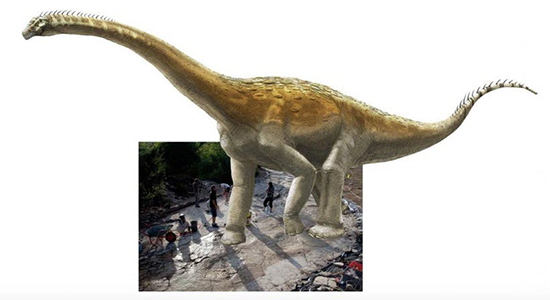 بزرگترین ردپای به جا مانده از دایناسورها در جهان