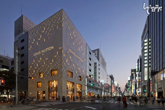 ساختمان بسیار شیک «لویی ویتون» در توکیو