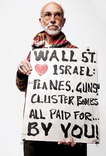 اعتراض جالب یک آمریکایی به اسرائیل+عکس