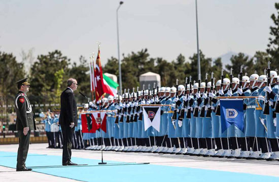 عکس: استقبال رسمی اردوغان از روحانی