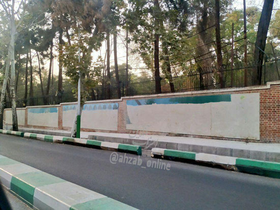 نقاشی‌های دیوار سفارت آمریکا در تهران حذف شد؟!