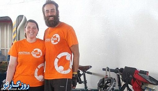عکس: دور دنیا با دوچرخه دونفره و دل خوش!