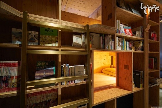 در این کتابفروشی می توانید در قفسه کتاب بخوابید!
