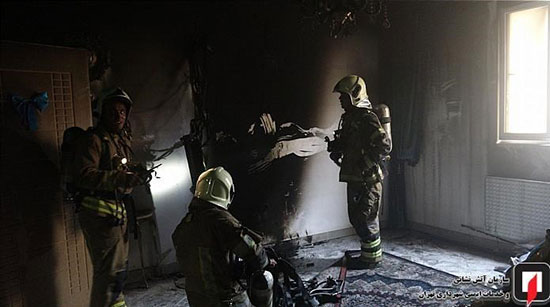 نجات ۶ نفر در آتش‌سوزی ساختمان در فلاح