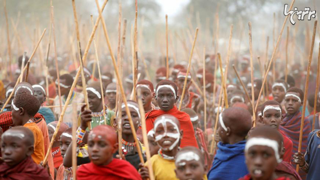 جشن بلوغ جالب در قبیله ماسای