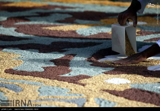 عکس: فرش 100 مترمربعی در اصفهان