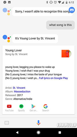 ورود گوگل به وادی معرفی شناسنامه آهنگ ها