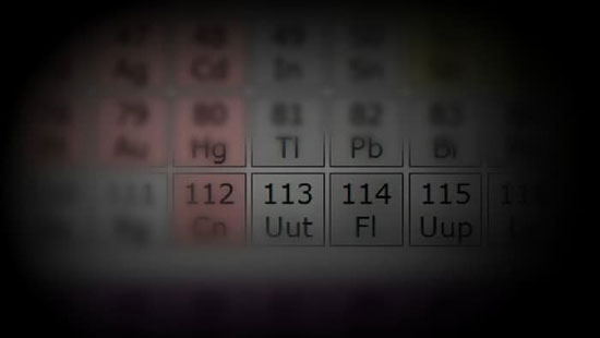 نامگذاری 4 عنصر جدید جدول مندلیف