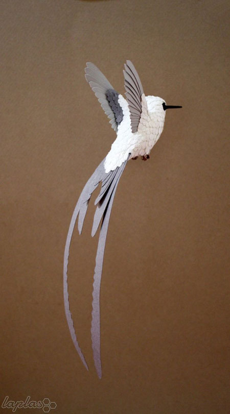 عکس: پرنده های زیبا از جنس چوب و کاغذ