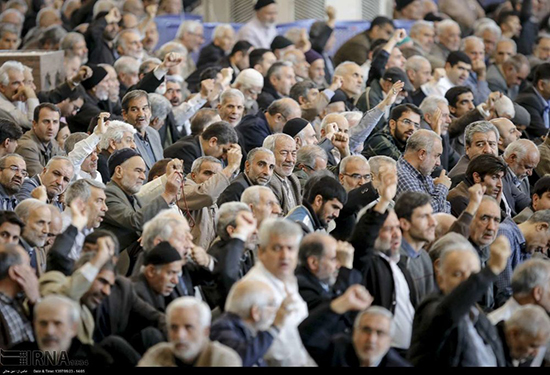 استقبال پیرمرد‌ها از نماز جمعه تهران