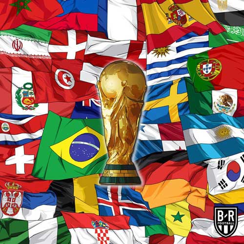 طرحی جالب از پرچم‌ تیم‌های حاضر در جام جهانی