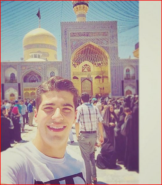 عزت اللهی در حرم امام رضا +عکس