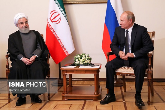دیدار حسن روحانی با رئیس‌جمهور روسیه