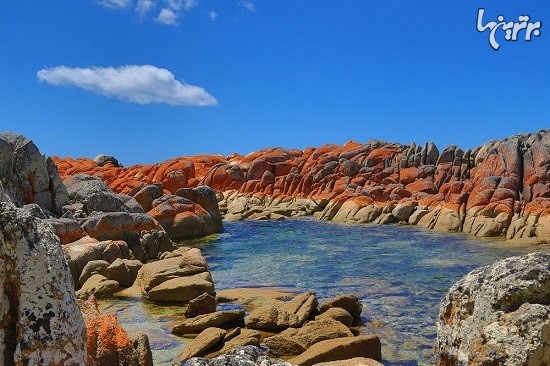 صخره های نارنجی خلیج آتش
