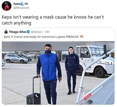 بازیکنی که نیاز به ماسک ندارد!