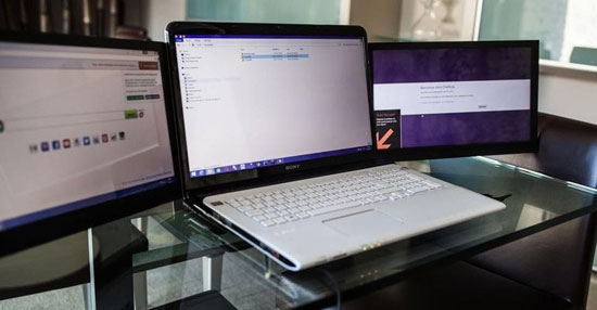 نمایشگر های لپ تاپ خود را افزایش دهید